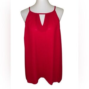 torrid Red Cold Shoulder Top 3/4 Long Sleeves Size 0